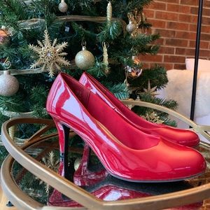 Red Patent Leather High Heels w/ 2” Stiletto Heel